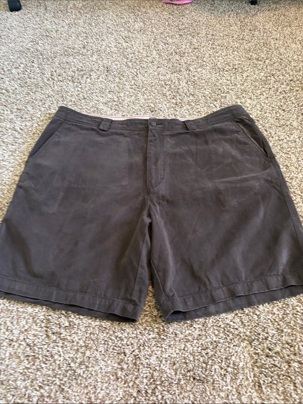 Tommy Bahama Men's Flat Front Shorts - Dark Brown.